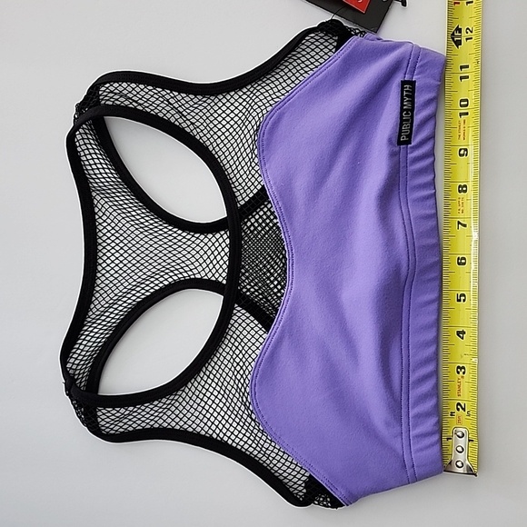Public Myth Lilac Mix Black Mesh Sports Bra Size Smal - Picture 9 of 12